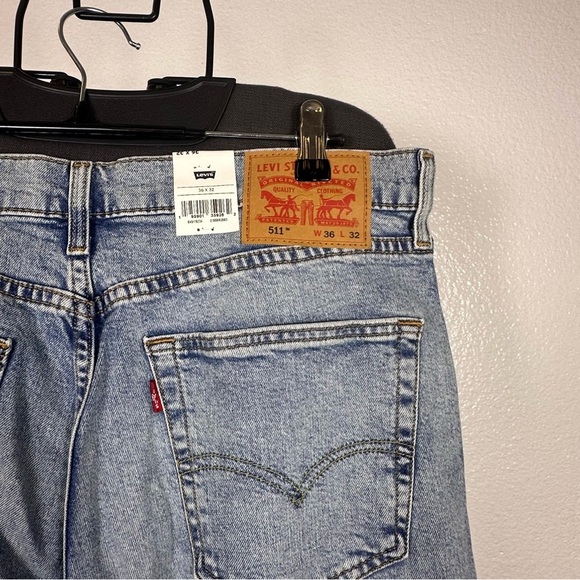 Levi’s Women’s 511 Slim Stretch Blue Denim Jeans Size 36x32 - Picture 5 of 7